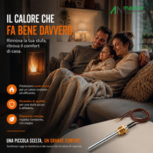 Carica l'immagine nel visualizzatore di Gallery, Candeletta Stufa Pellet, 280 Watts, 140/150 mm ∅ 9.9, Filettatura 3/8
