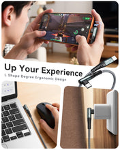 Carica l'immagine nel visualizzatore di Gallery, ZKAPOR 60W Cavo USB C a USB C 2Pezzi 2M Cavo USB 90 Gradi Cavo USB Type-C