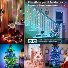Carica l'immagine nel visualizzatore di Gallery, BrizLabs Catena Luminosa Natale Interno, 10M 100 LED Luci Stringa USB Colorate Filo Rame Ghirlanda RGB con 48 Tasti Tele