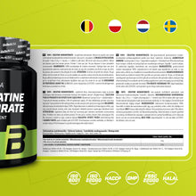 Carica l'immagine nel visualizzatore di Gallery, BioTechUSA 100% Creatine Monohydrate, Creatin monoidrato di grado farmaceutico in polvere senza aggiunta di sapore, 300 