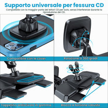 Carica l'immagine nel visualizzatore di Gallery, APPS2Car Supporto Universale Magnetico Telefono per Auto CD, Supporto per Telefoni con CD Slot, Supporto Magnetico Cellu