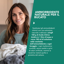 Carica l'immagine nel visualizzatore di Gallery, Acido Citrico Anidro Puro 1kg – Polvere Naturale per Pulizia Domestica | Anticalcare, Ammorbidente, Disincrostante e Det