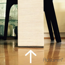 Carica l'immagine nel visualizzatore di Gallery, Adsamm® / 50 x feltrini autoadesivi/Nero / 20x20 mm/Quadrato/piedini per mobili in feltro da 3.5 mm di spessore/pad prot