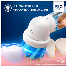 Carica l'immagine nel visualizzatore di Gallery, Oral-B Spazzolino Elettrico Ricaricabile Pro Kids Frozen, 1 Testina, per Bambini da 3 Anni in Su, 1 Spazzolino