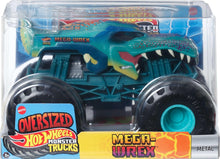 Carica l'immagine nel visualizzatore di Gallery, Hot Wheels Monster Trucks Oversized Mega-Wrex veicolo in scala 1:24