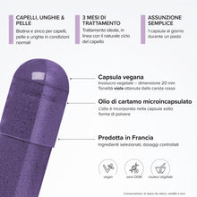 Carica l'immagine nel visualizzatore di Gallery, Capelli &amp; unghie - Biotina e Rucola - Crescita Forza e Caduta - Cura 3 Mesi