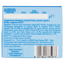 Carica l'immagine nel visualizzatore di Gallery, Bonomelli Tisana Probiotica Sgonfiante, Confezione da 10 Filtri, con Finocchio, Anice e Carvi, Integratore Alimentare, F