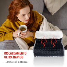 Carica l'immagine nel visualizzatore di Gallery, Alpina Scaldapiedi Elettrico - per la Cura Dei Piedi - Cuscino Lavabile - 3 Livelli di Calore - Grigio