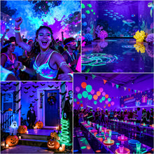 Carica l'immagine nel visualizzatore di Gallery, 100W Black Light, UV Lamp, Black Light, IP67 Waterproof, for Halloween Decoration, Christmas Decoration, Hardened UV Res
