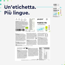 Carica l'immagine nel visualizzatore di Gallery, Fermenti Lattici Probiotici Bio,180 Capsule, con 21 Ceppi Batterici Vivi e Inulina Bio, 20 Miliardi CFU, Favorisce l'equ