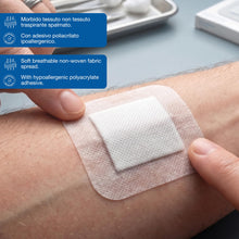 Carica l'immagine nel visualizzatore di Gallery, Rays Biodress Medicazione adesiva sterile in Tnt, Cerotti Post Operatori, 10x25 cm (25 unità)