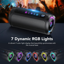 Carica l'immagine nel visualizzatore di Gallery, Cassa Bluetooth 5.4 Potente 20W, Doppio Driver Basso, 20H Autonomia, Casse Bluetooth Portatile con 2 EQ Modalità+Display
