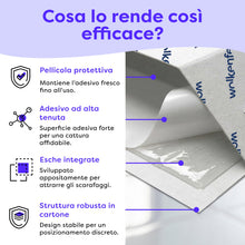 Carica l'immagine nel visualizzatore di Gallery, Wolkenfeld 12 Trappole Scarafaggi e Blatte da Interno – Esca Naturale Adesiva per Disinfestazione Casa – Alternativa a G