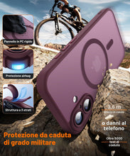 Carica l'immagine nel visualizzatore di Gallery, Cover per iPhone 17 con Pellicola Vetro Temperato, Compatibile con MagSafe, Custodia Antiurto Traslucido Opaco PC Silico