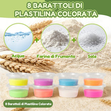 Carica l'immagine nel visualizzatore di Gallery, VBACALA Dinosauri Plastilina Giocattoli, Accessori per Set di Creta da Modellare per Dinosauri in Astuccio con Ruote, Fo