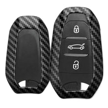 Carica l'immagine nel visualizzatore di Gallery, kwmobile Cover copri-chiave compatibile con Peugeot Citroën Smart Key 3 Tasti (Keyless Go) - Guscio protettivo chiavi au