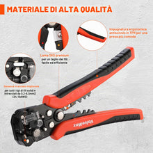Carica l'immagine nel visualizzatore di Gallery, ValueMax Spellafili Automatico, Set di Pinze Spelafili da 268 Pezzi, AWG 24-10 (0,2-6,0 mm²), Spellatura, Crimpatura e T