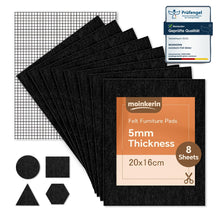 Carica l'immagine nel visualizzatore di Gallery, moinkerin 16x20cm 5mm Feltrini per Mobili Pesanti con Griglia per Tagliare