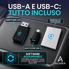Carica l'immagine nel visualizzatore di Gallery, Adattatore Carplay Wireless &amp; Android Auto USB-C/USB-A, Lite