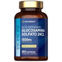 Carica l'immagine nel visualizzatore di Gallery, Glucosamina Solfato 1500 mg 2KCl - 360 Compresse