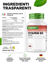 Carica l'immagine nel visualizzatore di Gallery, vit4ever Vitamina B3 (Niacina) - 365 Compresse - 500 mg Nicotinamide