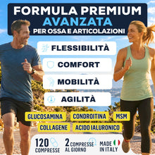 Carica l'immagine nel visualizzatore di Gallery, Italian Elite® Flex Articolazioni, Ossa e Cartilagini. Integratore con Glucosamina, Condroitina, MSM, Collagene, Acido I