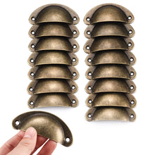 Carica l'immagine nel visualizzatore di Gallery, Manici a Conchiglia, 16 Pz, Vintage, Bronzo, per Cassetti