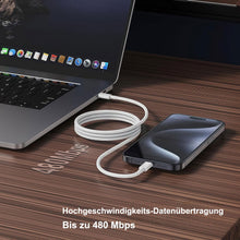 Carica l'immagine nel visualizzatore di Gallery, Cavo di ricarica iPhone USB C a USB C 1m, cavo di ricarica rapida per iPhone 17 Air/16 Pro Max/15 Plus/17E/16E, iPad Pro