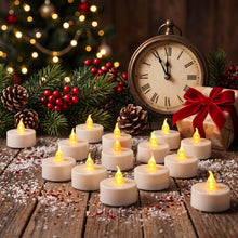 Carica l'immagine nel visualizzatore di Gallery, cimetech 12 lumini a LED con timer, telecomando senza fiamma decorazioni