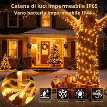 Carica l'immagine nel visualizzatore di Gallery, Luci LED Batteria, 2 Pezzi 5M 50LED Catena Luminosa per Interni e Esterni