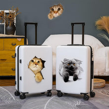 Carica l'immagine nel visualizzatore di Gallery, 4 Pezzi Adesivi Gatto 3D per Auto e Casa - Decorazione Murale Rimovibile con Effetto Reale, Ideale per Finestre, Frigori