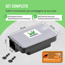 Carica l'immagine nel visualizzatore di Gallery, Mice&amp;Co 2 Stazioni Esca Coperchio Trasparente | Trappola per Topi e Ratti