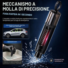 Carica l'immagine nel visualizzatore di Gallery, 3 Pezzi Martello Sicurezza Auto, Strumento Fuga 2 in 1 Tagliacintura &amp; Rompivetro, Rompivetro Portatile, Kit Sicurezza A