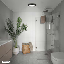 Carica l'immagine nel visualizzatore di Gallery, Briloner - Plafoniera LED IP44 Bianca Neutra Nero 27,5 cm