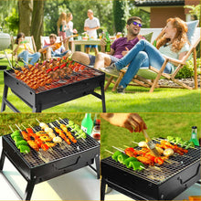 Carica l'immagine nel visualizzatore di Gallery, Auauraintt Barbecue Portatile a Carbone, barbecue pieghevole