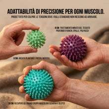 Carica l'immagine nel visualizzatore di Gallery, ResultSport Palla Massaggio a Picchi, Pilates e Fisio, Set da 3, 6/8/10cm