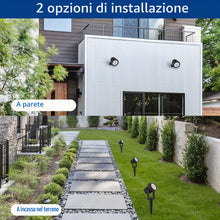 Carica l'immagine nel visualizzatore di Gallery, T-SUNUS Faretti Solari da Giardino, Luci Solari Esterno Giardino IP65 impermeabile 2 Livelli di Luminosità per auto ON/O