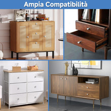 Carica l'immagine nel visualizzatore di Gallery, 9 Pomelli per Mobili in Alluminio Opaco – Maniglie Rotonde per Cassetti con Viti, Stile Moderno per Armadi Cucina, Bagno