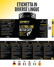 Carica l'immagine nel visualizzatore di Gallery, GEN GERMAN ELITE NUTRITION L-Citrullina Ultra Caps - 365 Capsule