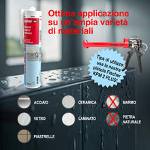 Carica l'immagine nel visualizzatore di Gallery, Fischer TRI-PACK SAM Silicone Acetico Multiuso Certificato CE
