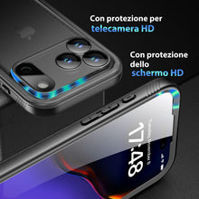 Carica l'immagine nel visualizzatore di Gallery, SPORTLINK Cover per iPhone 18 Pro &amp; 17 Pro Impermeabile 360 Antiurto, Nero