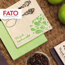 Carica l'immagine nel visualizzatore di Gallery, Fato - Tovaglioli Natural di Carta Monouso Piegati in 4, Ecologici, Confezione da 50 tovaglioli, Formato 33x33, 2 veli, 