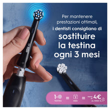Carica l'immagine nel visualizzatore di Gallery, Oral-B Testine di Ricambio iO Gentle Care, Nere, 8 Ricambi
