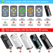 Carica l'immagine nel visualizzatore di Gallery, Apriporta del garage, telecomando compatibile con trasmettitore manuale, trasmettitore compatibile con 868,3 MHz, Hörman