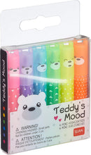 Carica l'immagine nel visualizzatore di Gallery, Legami - Set di 6 mini evidenziatori Teddy's Mood, 6 pezzi (1 confezione)
