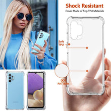 Carica l'immagine nel visualizzatore di Gallery, Ferilinso Cover per Samsung Galaxy A32 5G / M32 5G + 2 Pezzi Pellicola Protettiva Vetro Temperato [Transparente TPU Cust
