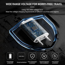 Carica l'immagine nel visualizzatore di Gallery, Caricatore Rapido USB Adattatore Presa Universale 5V/1A,4 Pezzi