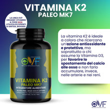 Carica l'immagine nel visualizzatore di Gallery, Parafarmacia OVF, Vitamina K2 mk7 200 mcg All Trans, 300 capsule (10 mesi di fornitura), Vitamina K2 pura, Ottima per os