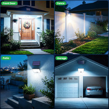 Carica l'immagine nel visualizzatore di Gallery, Lampada Solare da Esterno, Faretto Led da Esterno con Sensore di Movimento, 204LED 3 Modes Luce Solare Led Esterno con P