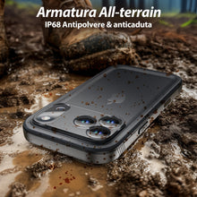 Carica l'immagine nel visualizzatore di Gallery, SPORTLINK Cover per iPhone 18 Pro &amp; 17 Pro Impermeabile 360 Antiurto, Nero